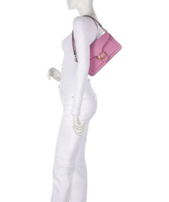 Tabby 26 Schultertasche fein genarbtes Rindsleder fuchsia