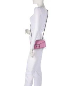 Tabby 20 Schultertasche fein genarbtes Leder fuchsia