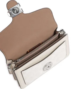 Tabby 20 Schultertasche fein genarbtes Rindsleder, Canvas creme