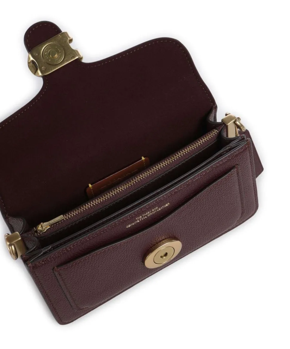 Tabby 20 Schultertasche genarbtes Rindsleder wein