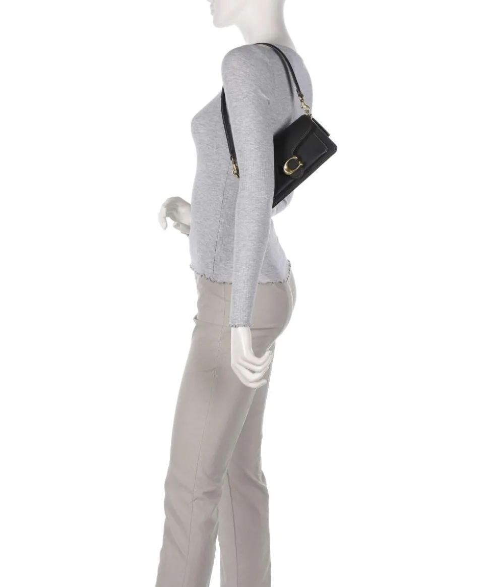 Tabby 20 Schultertasche genarbtes Rindsleder schwarz