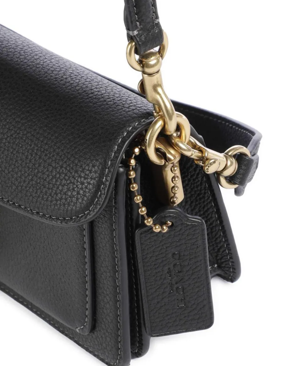 Tabby 20 Schultertasche genarbtes Rindsleder schwarz