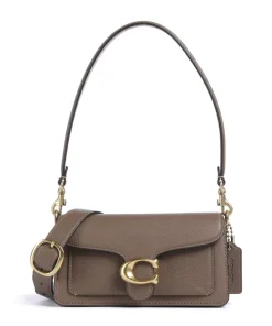 Tabby 20 Schultertasche genarbtes Rindsleder braun