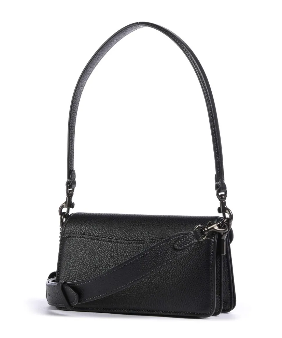 Tabby 20 Schultertasche genarbtes Rindsleder schwarz