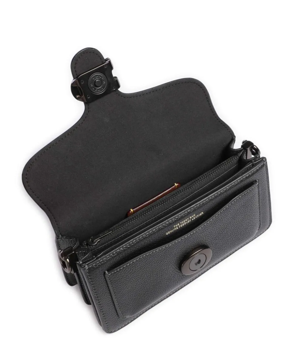 Tabby 20 Schultertasche genarbtes Rindsleder schwarz