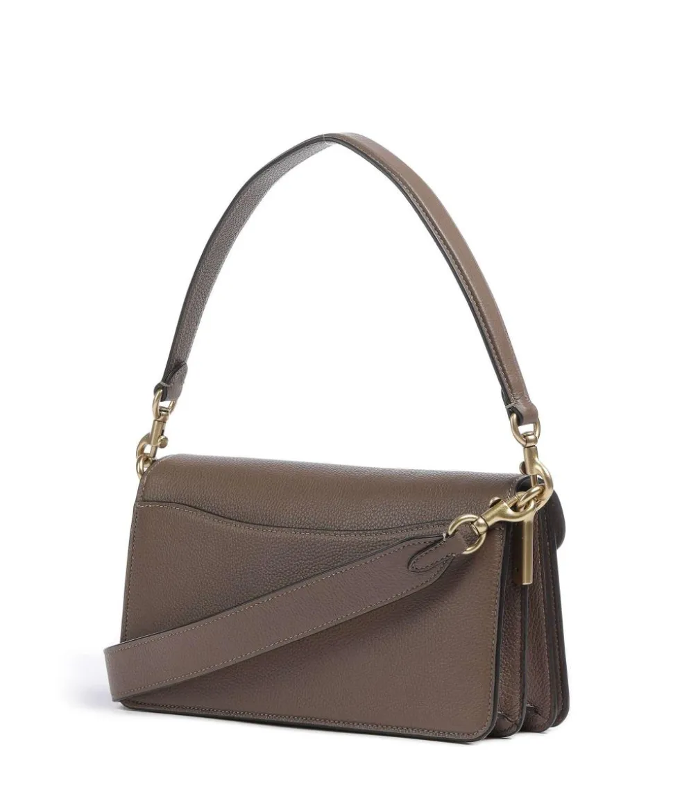 Tabby 26 Schultertasche genarbtes Leder braun