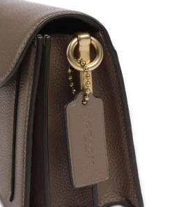 Tabby 26 Schultertasche genarbtes Leder braun