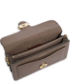 Tabby 26 Schultertasche genarbtes Leder braun