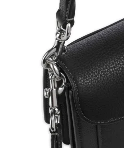 Tabby 26 Schultertasche genarbtes Leder schwarz