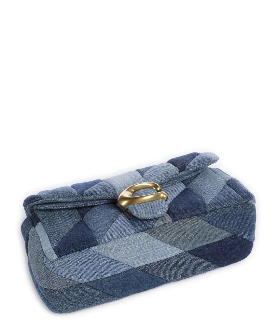 Tabby Patchwork 20 Schultertasche Baumwolle blau