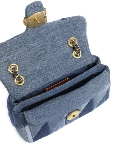 Tabby Patchwork 20 Schultertasche Baumwolle blau