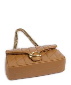 Tabby Quilted 26 Schultertasche Nappaleder braun