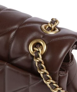 Tabby Quilted 26 Schultertasche Nappaleder dunkelbraun