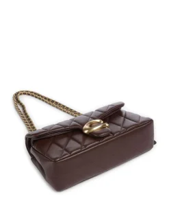 Tabby Quilted 26 Schultertasche Nappaleder dunkelbraun