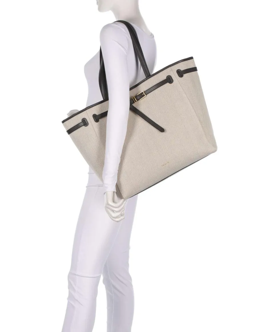 Tafanie Shopper Baumwolle beige/braun