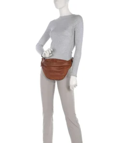 Tailors Stitch Gürteltasche genarbtes Rindsleder cognac