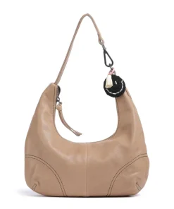 Take A Smile Beuteltasche Schafsleder hellbraun