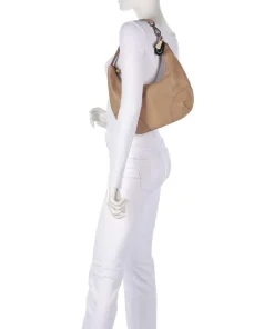 Take A Smile Beuteltasche Schafsleder hellbraun