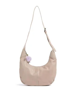Take A Smile Beuteltasche Schafsleder beige