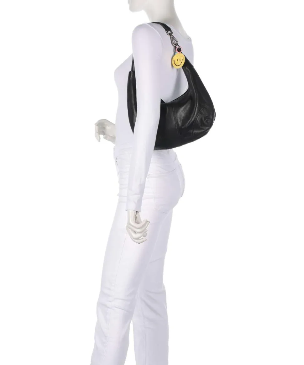 Take A Smile Beuteltasche Schafsleder schwarz