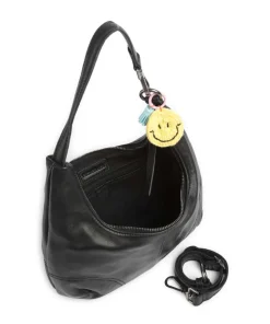 Take A Smile Beuteltasche Schafsleder schwarz