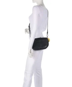 Take A Smile Umhängetasche Schafsleder schwarz