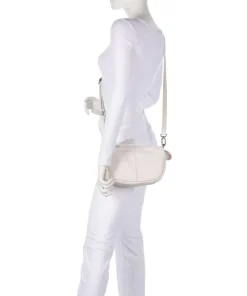 Take A Smile Umhängetasche Schafsleder elfenbein