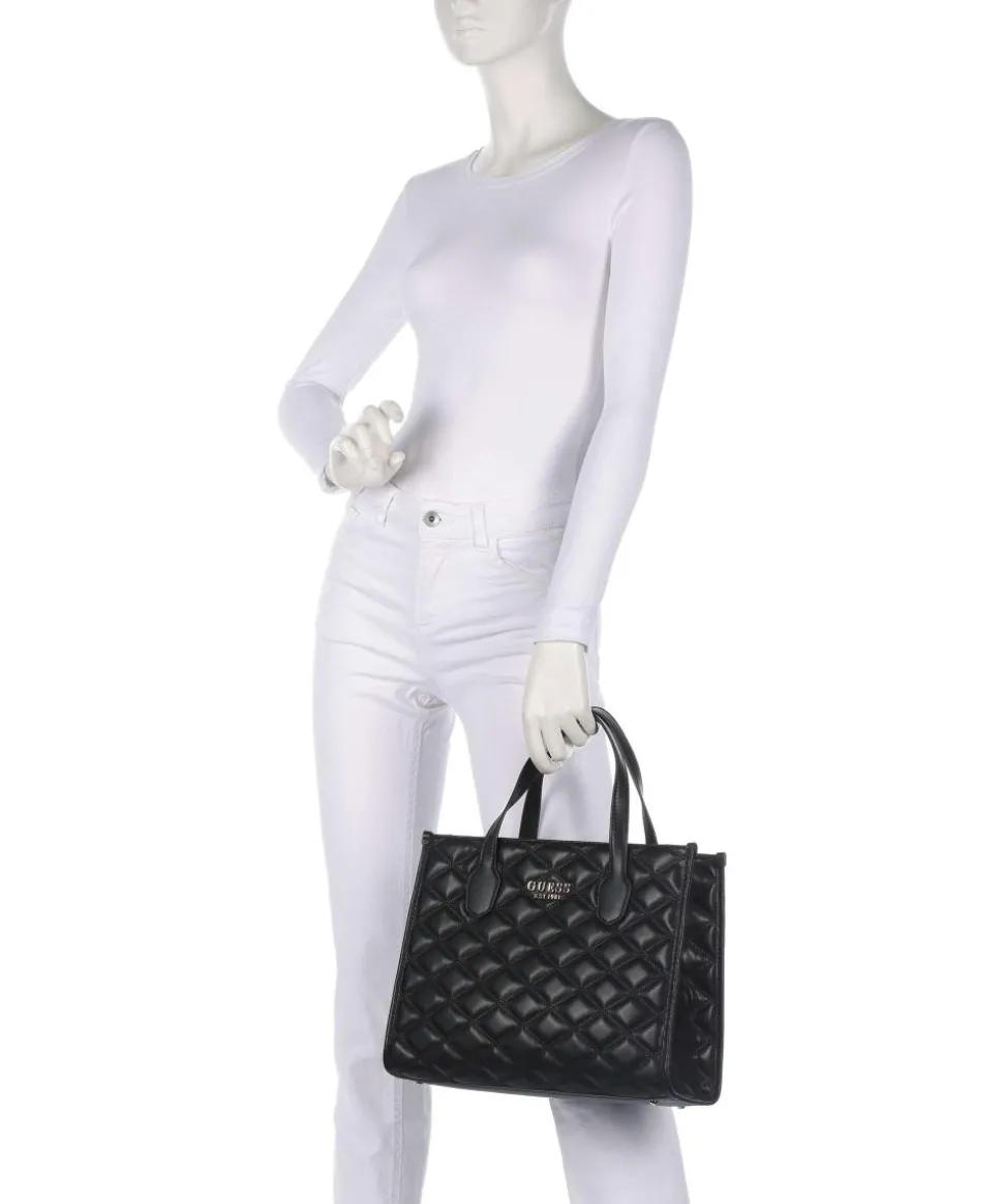 Tamsin Handtasche Lederimitat schwarz