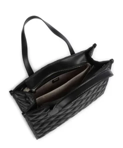 Tamsin Handtasche Lederimitat schwarz