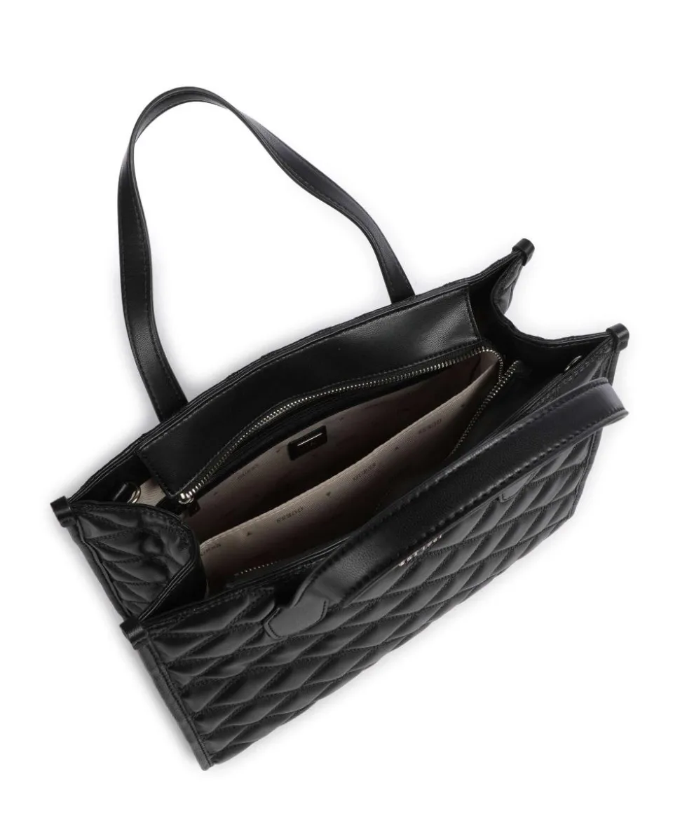 Tamsin Handtasche Lederimitat schwarz