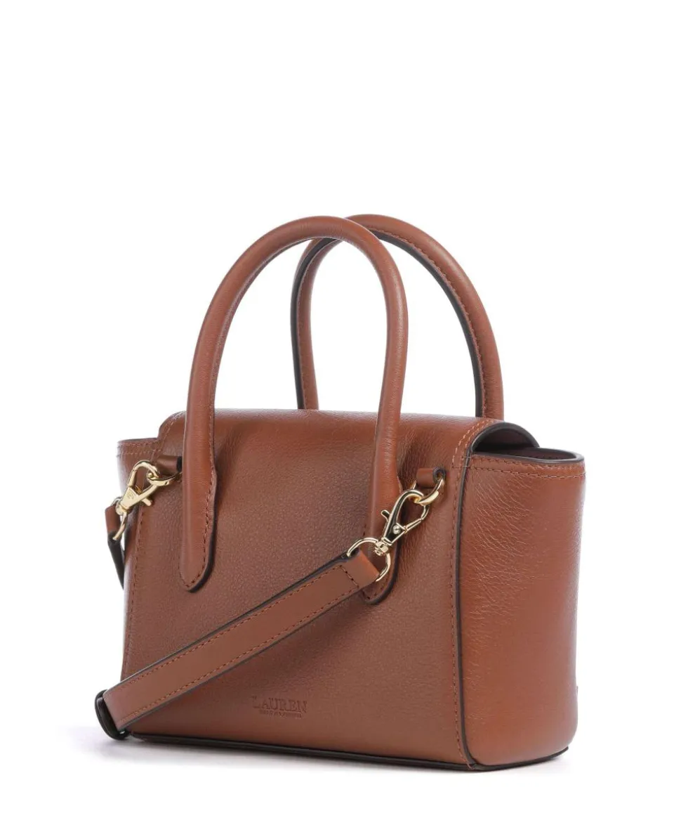 Tanner Small Umhängetasche genarbtes Rindsleder braun