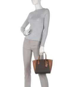 Taryn Handtasche Lederimitat braun