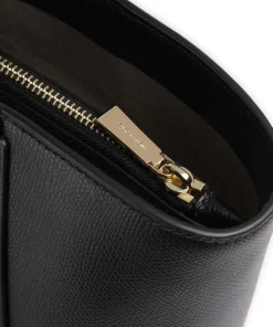 Taryn Shopper fein genarbtes Rindsleder schwarz