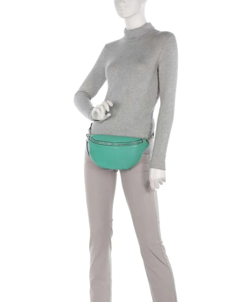 Tavia Sheep Natural Gürteltasche genarbtes Leder grün