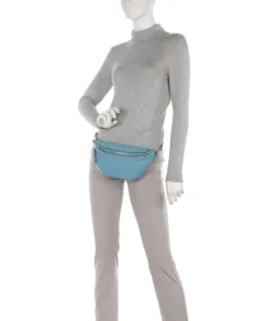 Tavia Sheep Natural Gürteltasche genarbtes Leder petrol