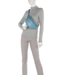 Tavia Sheep Natural Gürteltasche genarbtes Leder petrol