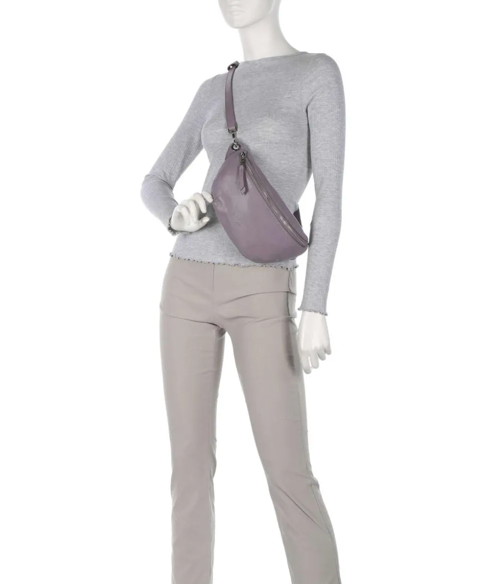 Tavia Sheep Natural Gürteltasche Schafsleder violett