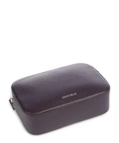 Tebe Umhängetasche genarbtes Leder pflaume