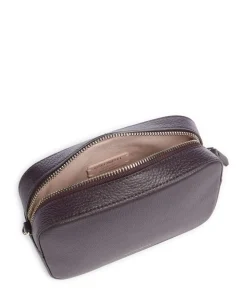 Tebe Umhängetasche genarbtes Leder pflaume