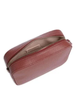 Tebe Umhängetasche genarbtes Leder braun