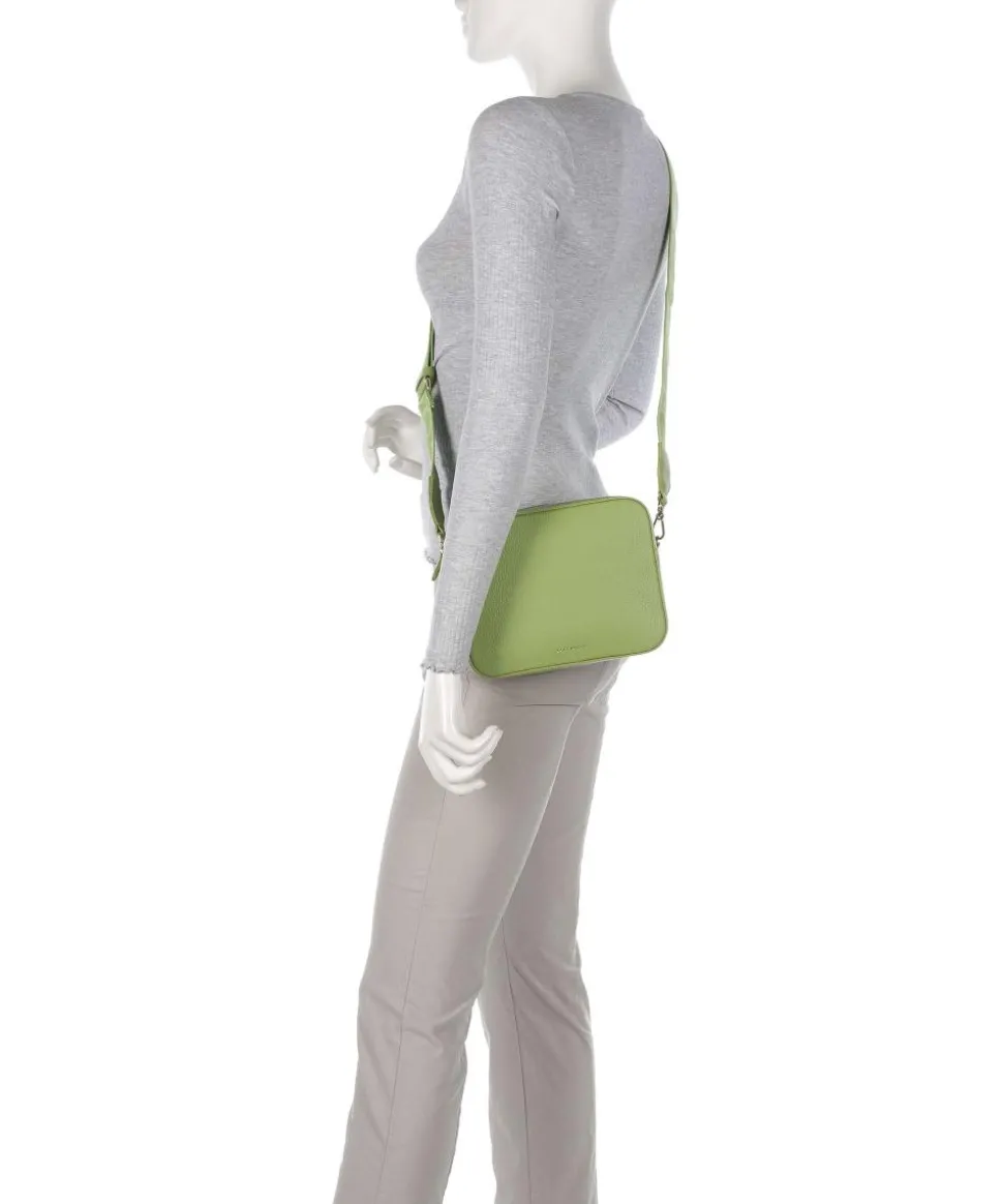 Tebe Umhängetasche genarbtes Leder grün
