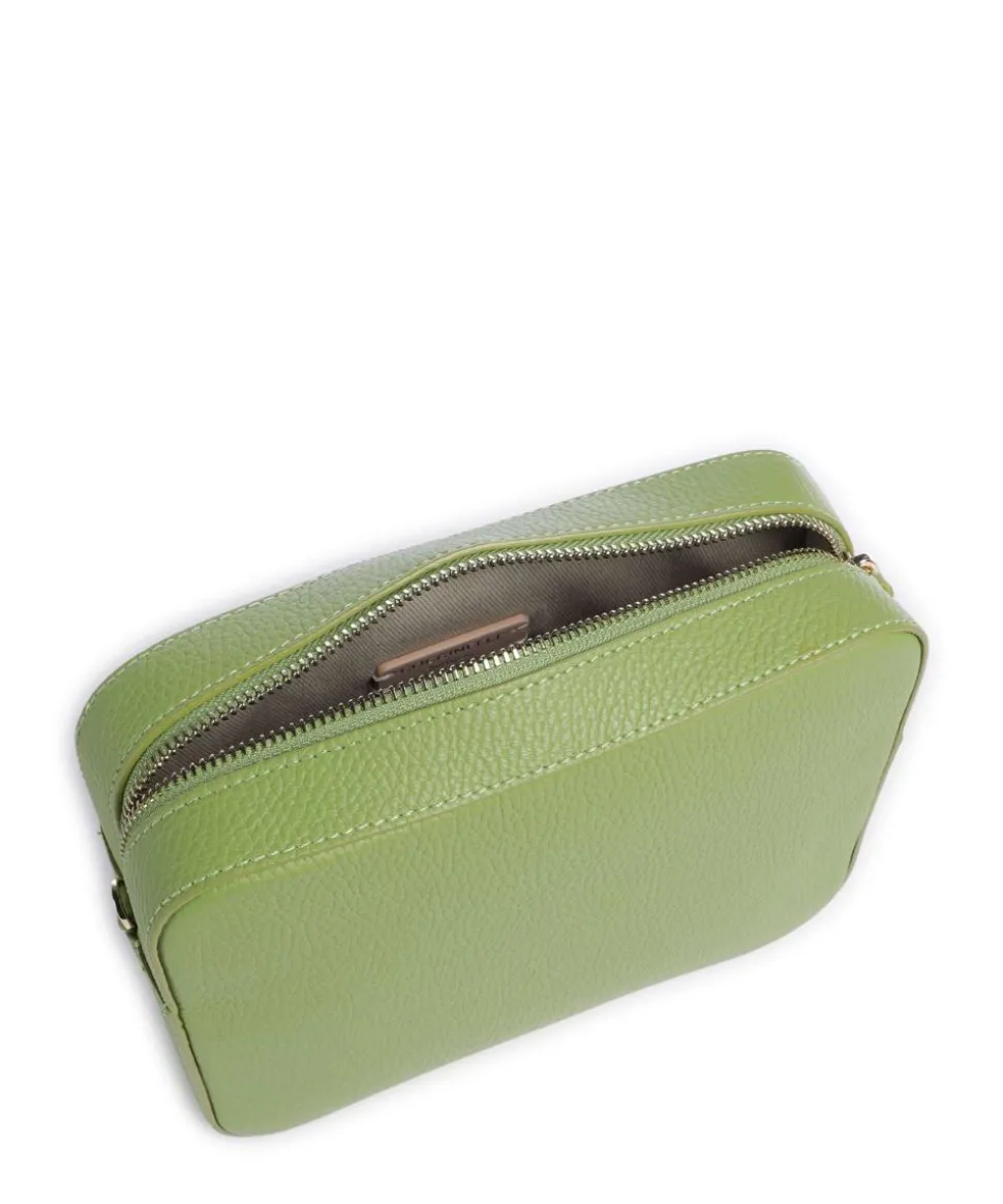 Tebe Umhängetasche genarbtes Leder grün