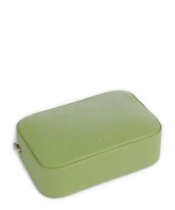 Tebe Umhängetasche genarbtes Leder grün