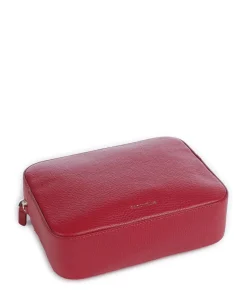 Tebe Umhängetasche genarbtes Leder rot