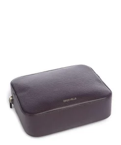 Tebe Umhängetasche genarbtes Leder pflaume