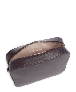 Tebe Umhängetasche genarbtes Leder pflaume