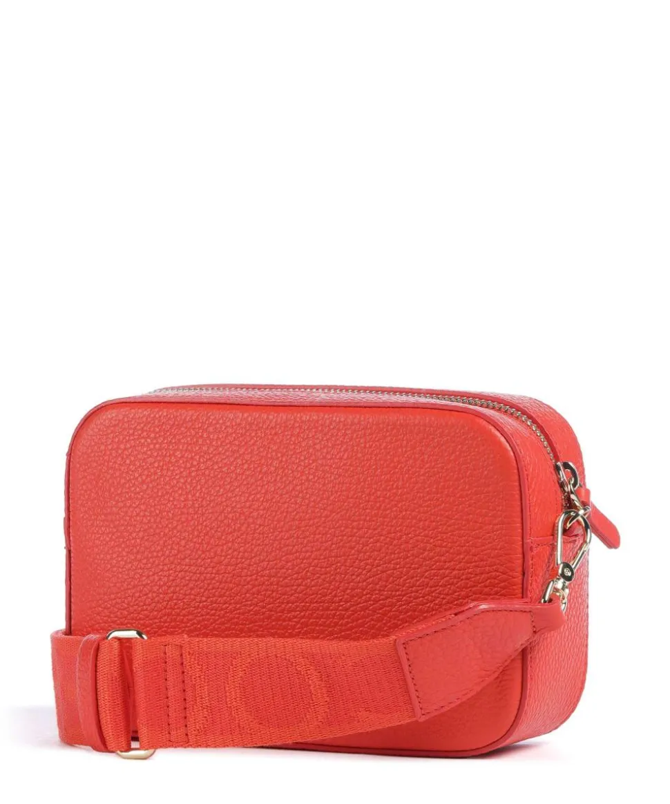 Tebe Umhängetasche genarbtes Leder orange