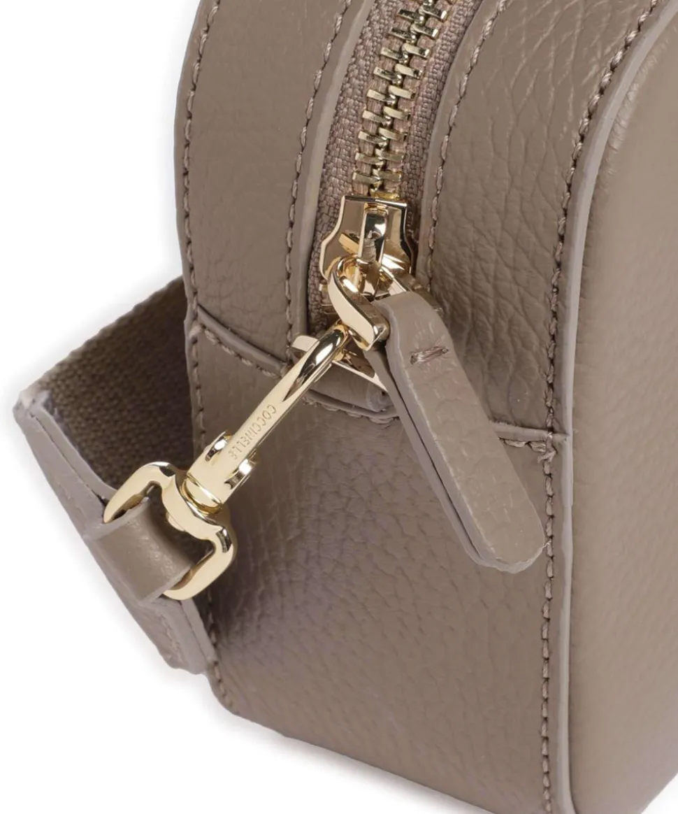 Tebe Umhängetasche genarbtes Leder taupe