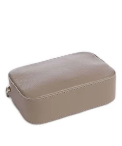 Tebe Umhängetasche genarbtes Leder taupe