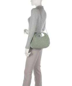 Teddy Dandy Handtasche Kunstfell grün